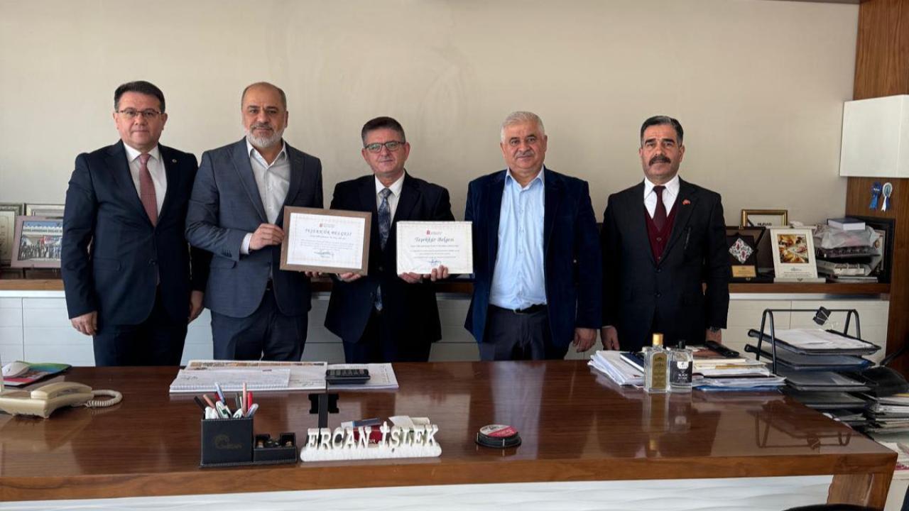 Vergi Haftası’nda İşlek’e Teşekkür Belgesi