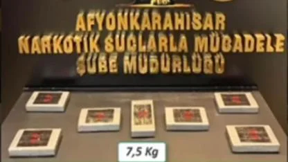 Afyon’da Uyuşturucu Operasyonu: 3 Tutuklama