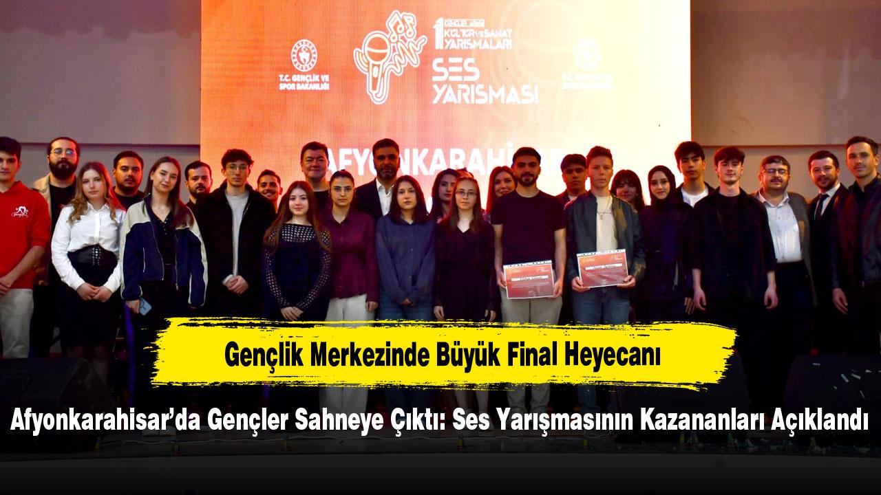 Afyonkarahisar’da Gençler Sahneye Çıktı: Ses Yarışmasının Kazananları Açıklandı