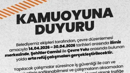 Afyonkarahisar'da O Güzergah 16 Gün Boyunca Trafiğe Kapatılacak