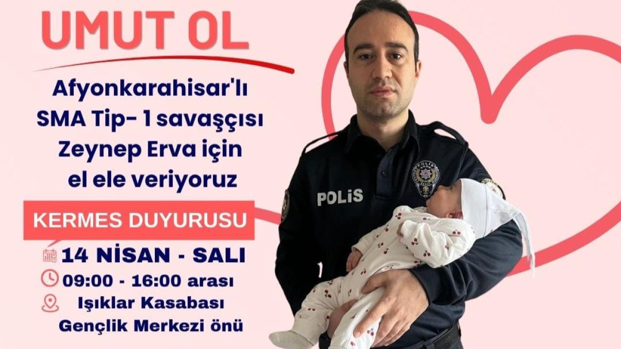 Afyonkarahisar'da SMA Hastası Zeynep Erva İçin Dev Kermes