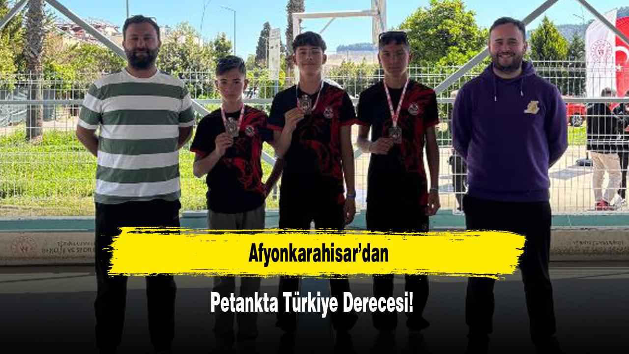 Afyonkarahisar’dan Petankta Türkiye Derecesi!