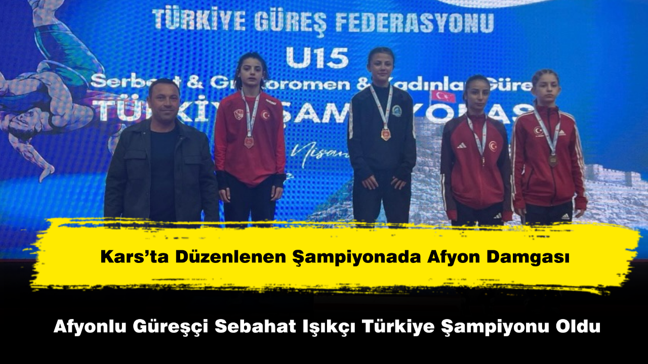Afyonlu Güreşçi Sebahat Işıkçı Türkiye Şampiyonu Oldu