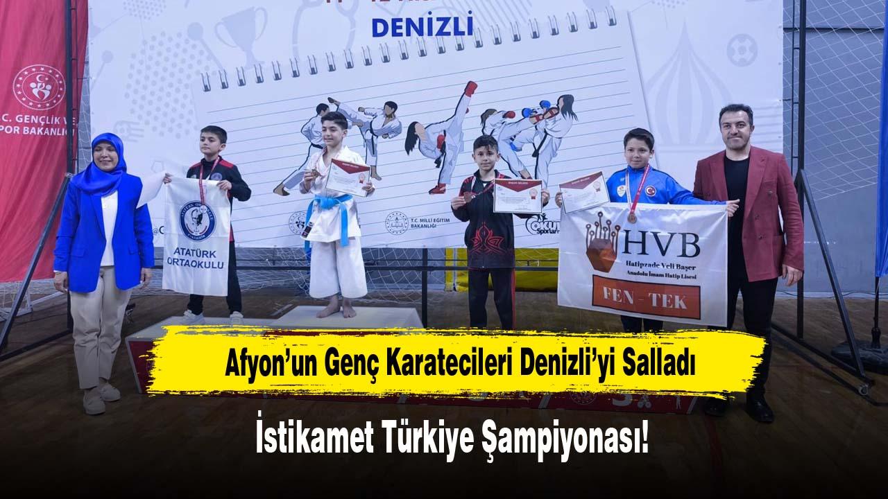Afyon’un Genç Karatecileri Denizli’yi Salladı: İstikamet Türkiye Şampiyonası!