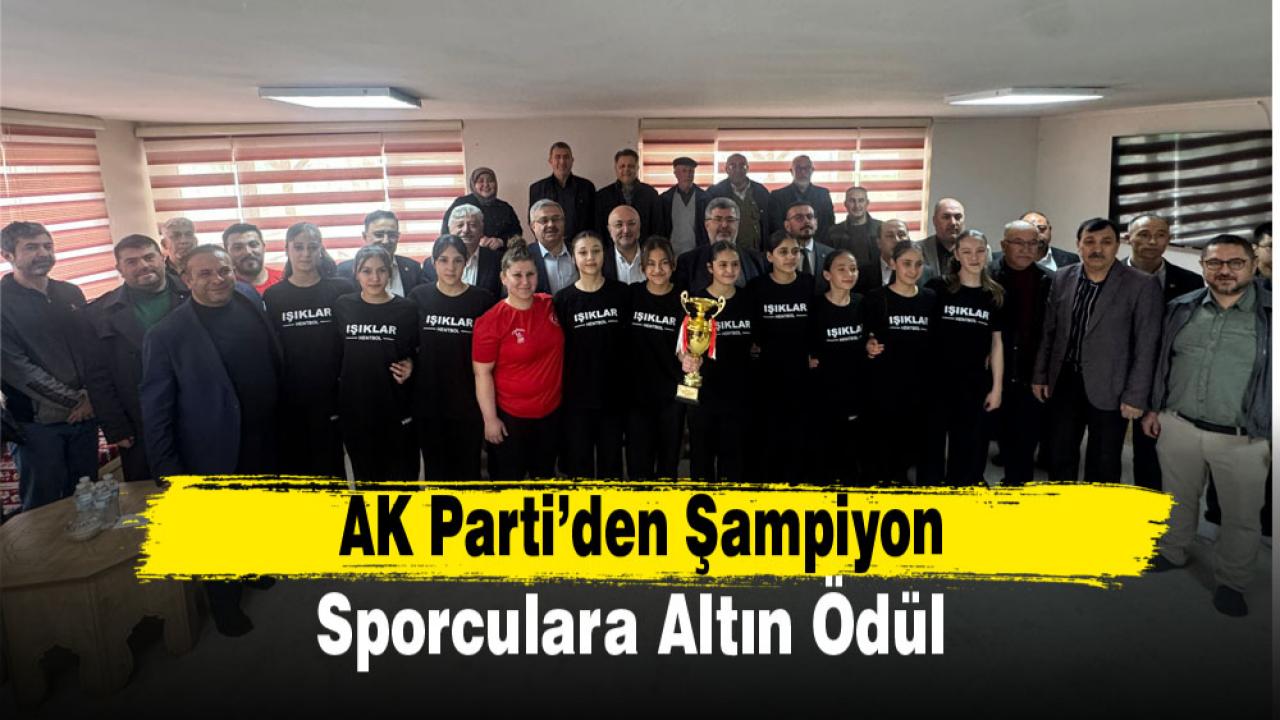 AK Parti’den Şampiyon Sporculara Altın Ödül