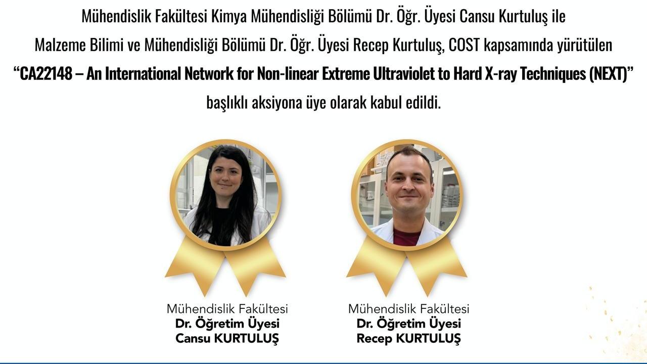 AKÜ Bilim İnsanları COST Uluslararası Projelerine Katıldı