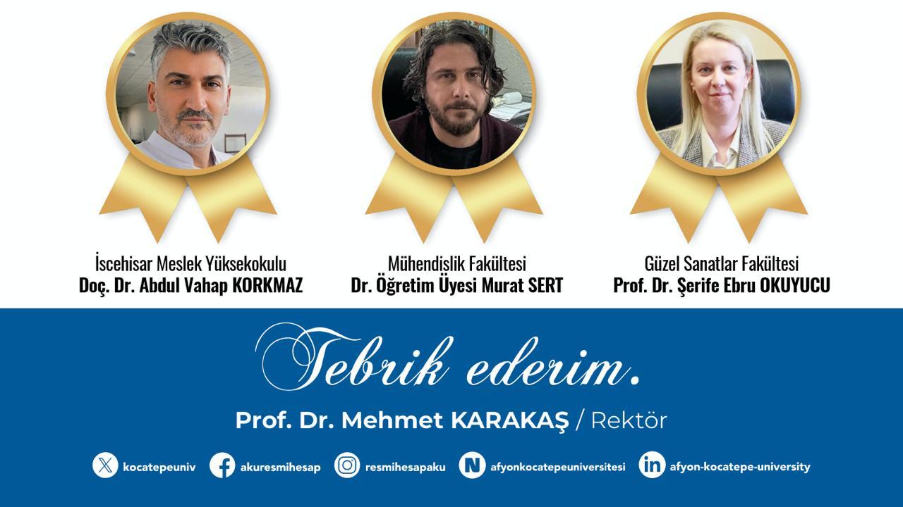 AKÜ, Öğretim Üyelerinden TÜBİTAK Başarısı