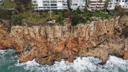 Antalya Falezlerinde Kaçak Yapıya Yıkım Kararı: 40 Yıllık Gizli Yapı Ortaya Çıktı