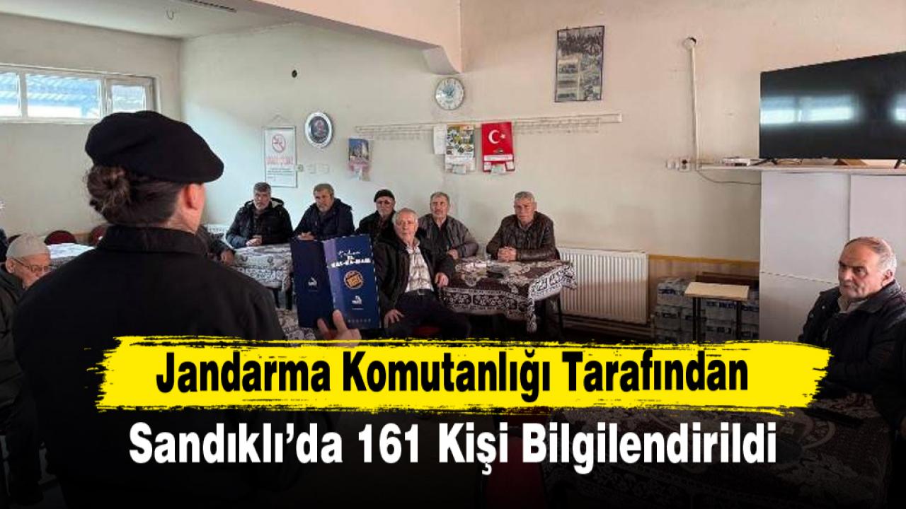 Jandarma Komutanlığı Tarafından 161 Kişi Bilgilendirildi