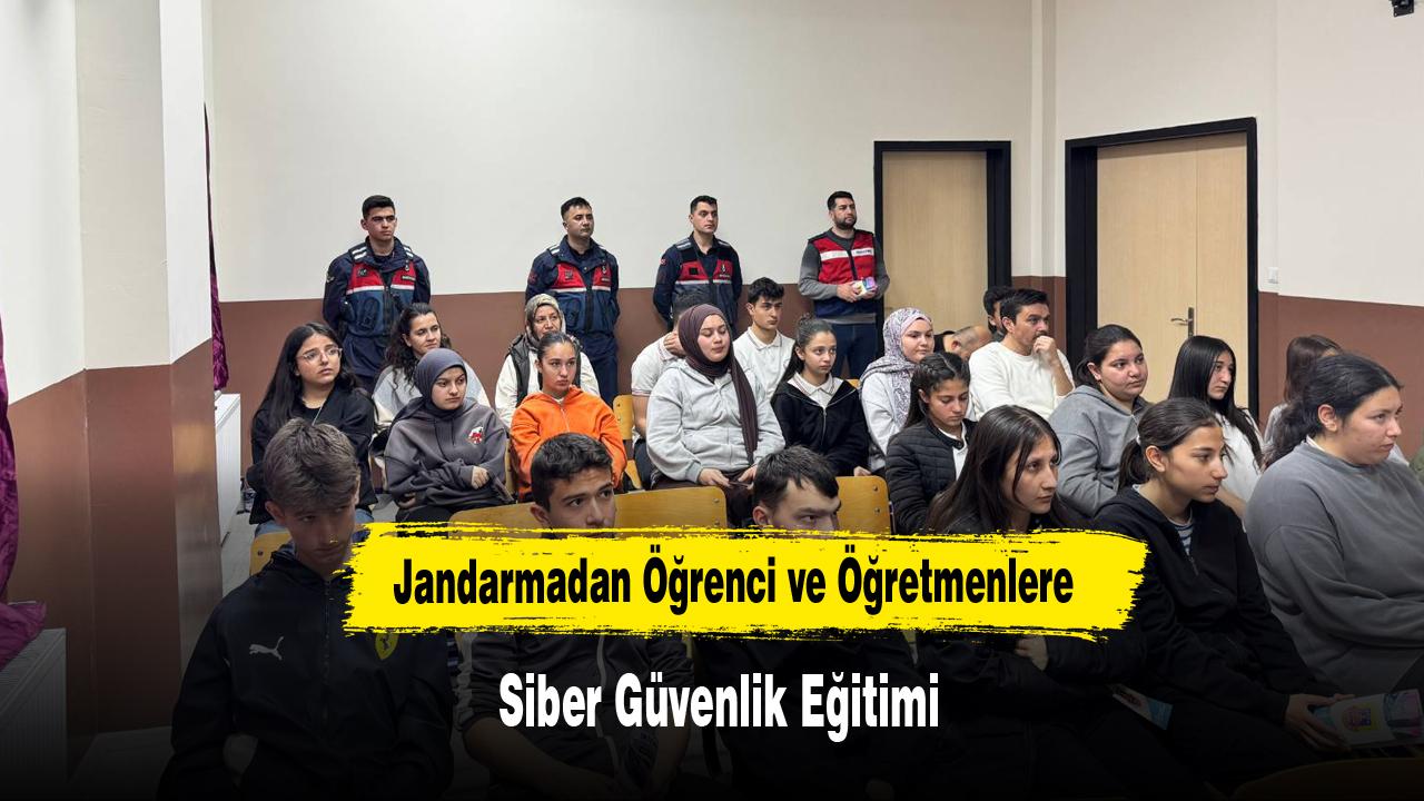 Jandarmadan Öğrenci ve Öğretmenlere Siber Güvenlik Eğitimi