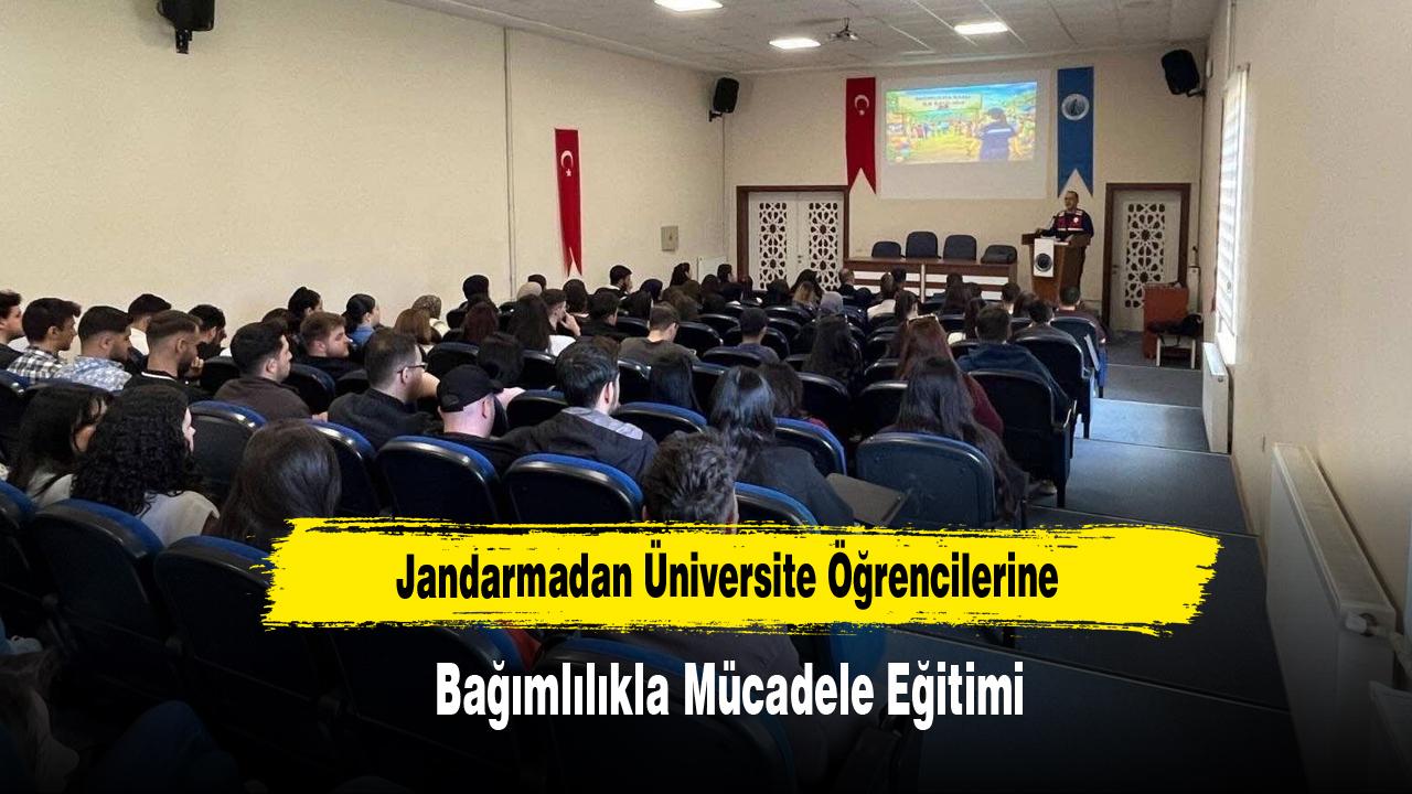 Jandarmadan Üniversite Öğrencilerine Bağımlılıkla Mücadele Eğitimi