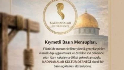 Kadınanalar Kültür Derneği’nden Filistin İçin Sert Tepki: “Sessiz Kalmayacağız”