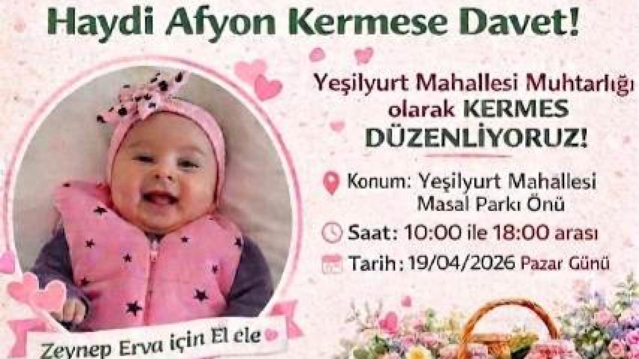 Minik Zeynep İçin Umut Kermesi: Afyon’da Yürekler Bir Oluyor
