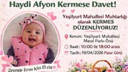 Minik Zeynep İçin Umut Kermesi: Afyon’da Yürekler Bir Oluyor