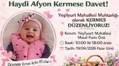 Minik Zeynep İçin Umut Kermesi: Afyon’da Yürekler Bir Oluyor