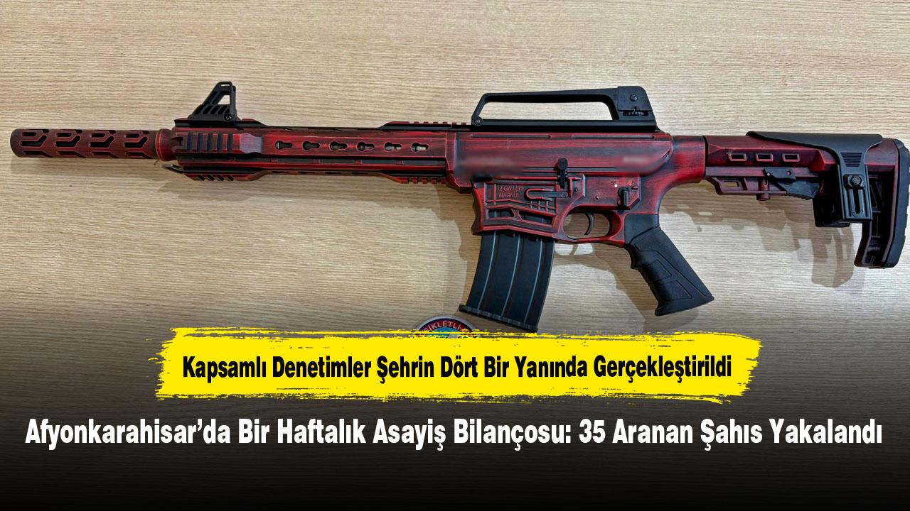 Afyonkarahisar’da Asayiş Uygulamaları: 35 Aranan Şahıs Yakalandı