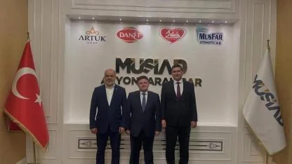 Defterdar Gündüz ve Müdür Çelikbaş MÜSİAD’ı Ziyaret Etti