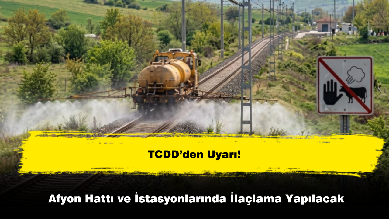 TCDD’den Uyarı! Afyon Hattı ve İstasyonlarında İlaçlama Yapılacak