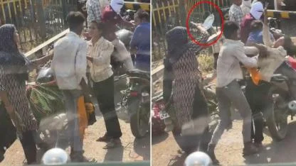 Kocasına Sarkıntılık İddiası Sokakta Kavgaya Dönüştü: Tencere Kapağıyla Saldırdı