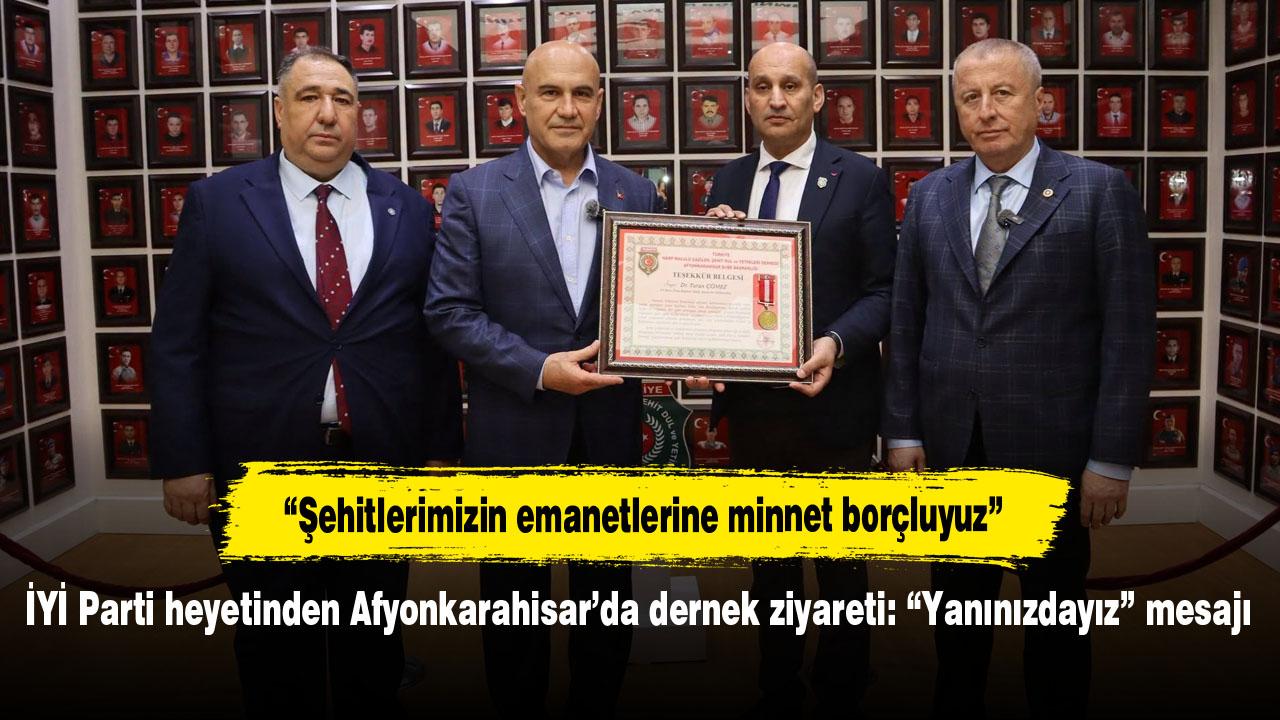 İYİ Parti heyetinden Afyonkarahisar’da dernek ziyareti: “Yanınızdayız” mesajı