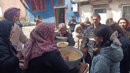 Afyonkarahisar’da 16 Yıllık Gelenek “Adine Pilavı” Bu Yıl da Pişti
