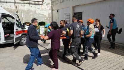 Şuhut’ta Hastane Tatbikatında Ekipler Zamanla Yarıştı