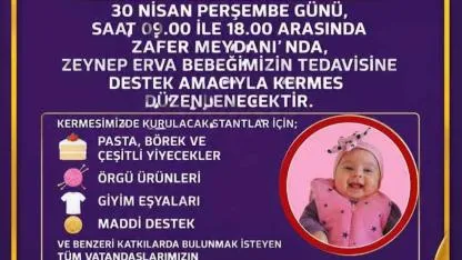 Afyonkarahisar Muhtarlar Derneği’nden Zeynep Bebek İçin Anlamlı Kermes Etkinliği
