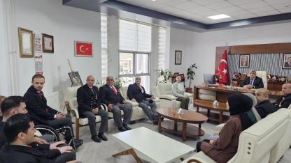 Şehit Yakınları ve Gazilerden Müdür Sünnetci’ye Ziyaret