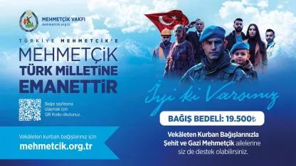 TSK Mehmetçik Vakfı, Vekâleten Kurban Bağışlarını Kabul Edecek