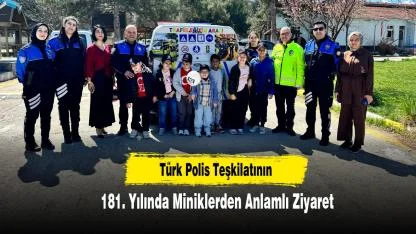 Türk Polis Teşkilatının 181. Yılında Miniklerden Anlamlı Ziyaret