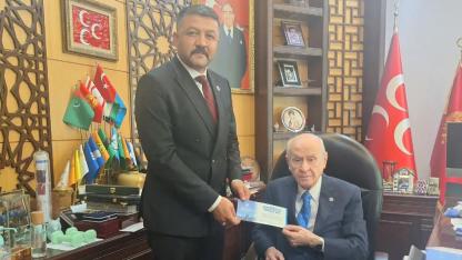 Ülkü Ocakları Başkanı Çetinkaya, Devlet Bahçeli’yi Ziyaret Etti