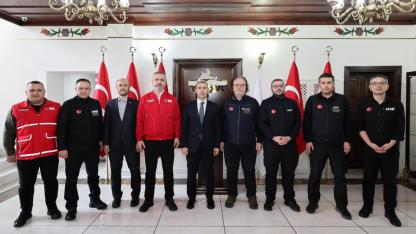 Vali Aktaş, AFAD ve Kızılay Yetkililerini Kabul Etti