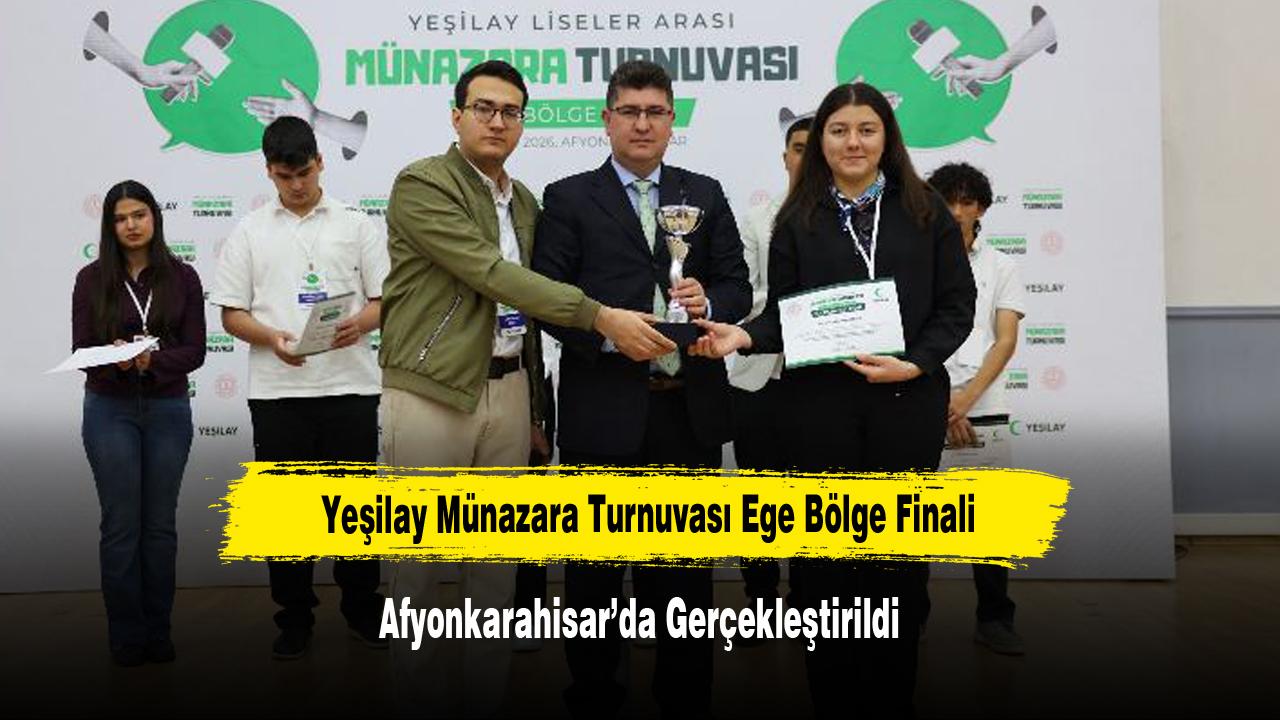 Yeşilay Münazara Turnuvası Ege Bölge Finali Afyonkarahisar’da Gerçekleştirildi