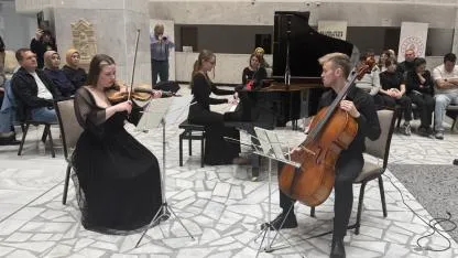 25. Afyonkarahisar Klasik Müzik Festivali'nde "Ars Essendi Üçlüsü" Konser Verdi