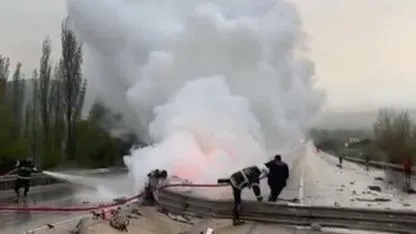 Afyon'da, Damlalı Boğazı’nda Korkunç Kaza: 1 Ölü, 1 Yaralı