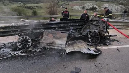 Afyon'da, Damlalı Boğazı’nda Korkunç Kaza: 1 Ölü, 1 Yaralı
