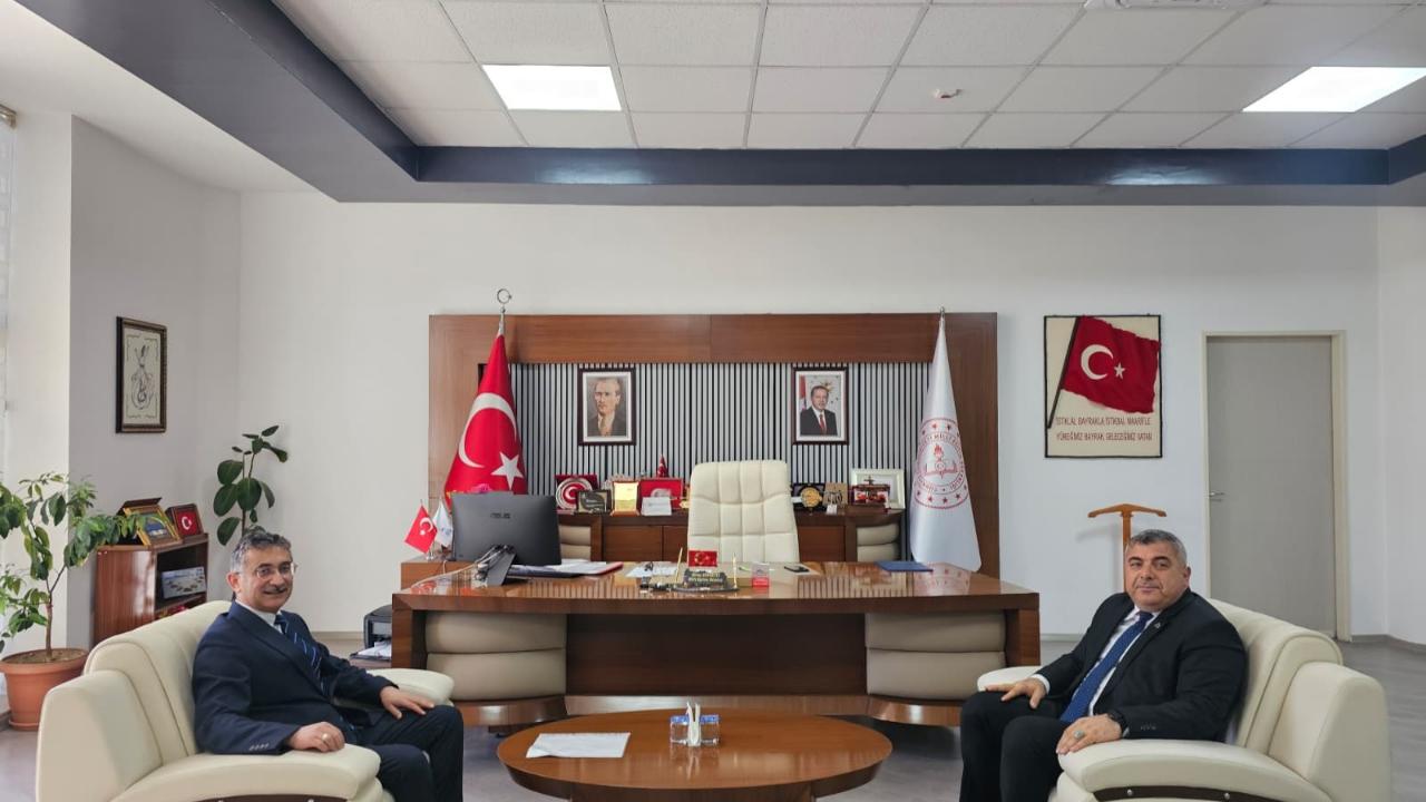 Başhekim Gürbüz’den İl Milli Eğitim Müdürü Sünnetci’ye Ziyaret
