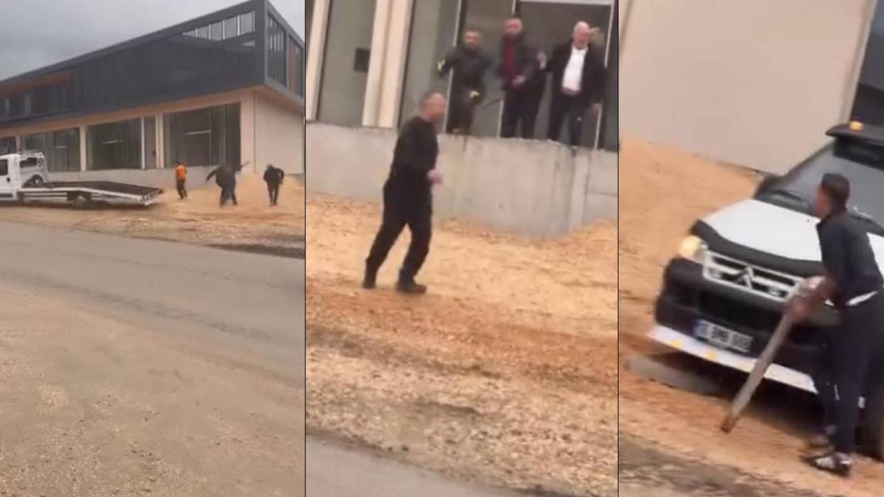 Bursa’da Sopalı Kavga! Çekici Sürücüsü Aracı Esnafın Üzerine Sürdü