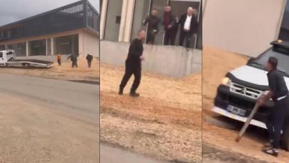 Bursa’da Sopalı Kavga! Çekici Sürücüsü Aracı Esnafın Üzerine Sürdü