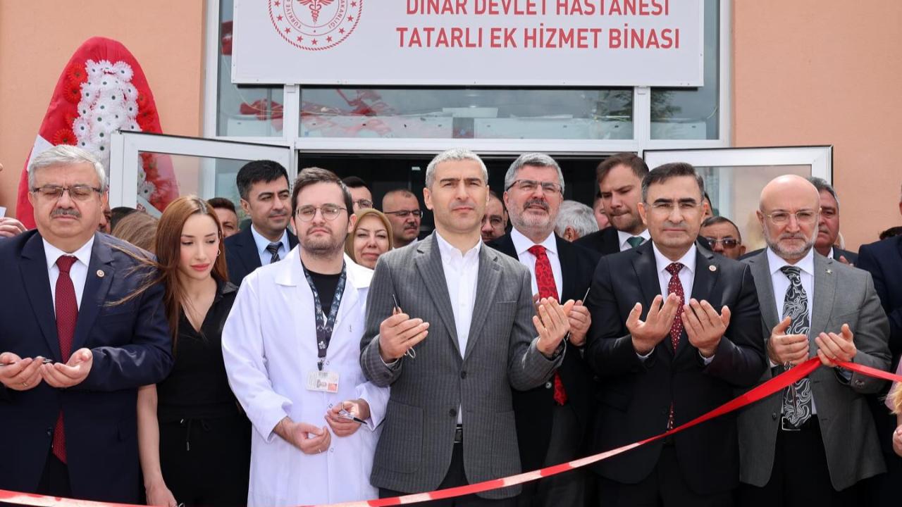 Dinar Devlet Hastanesi Tatarlı Ek Hizmet Binası Törenle Açıldı