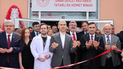 Dinar Devlet Hastanesi Tatarlı Ek Hizmet Binası Törenle Açıldı