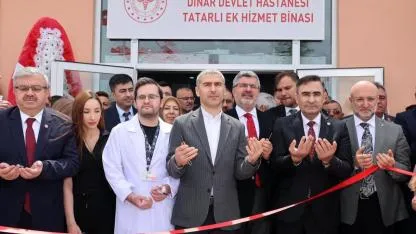 Dinar Devlet Hastanesi Tatarlı Ek Hizmet Binası Törenle Açıldı