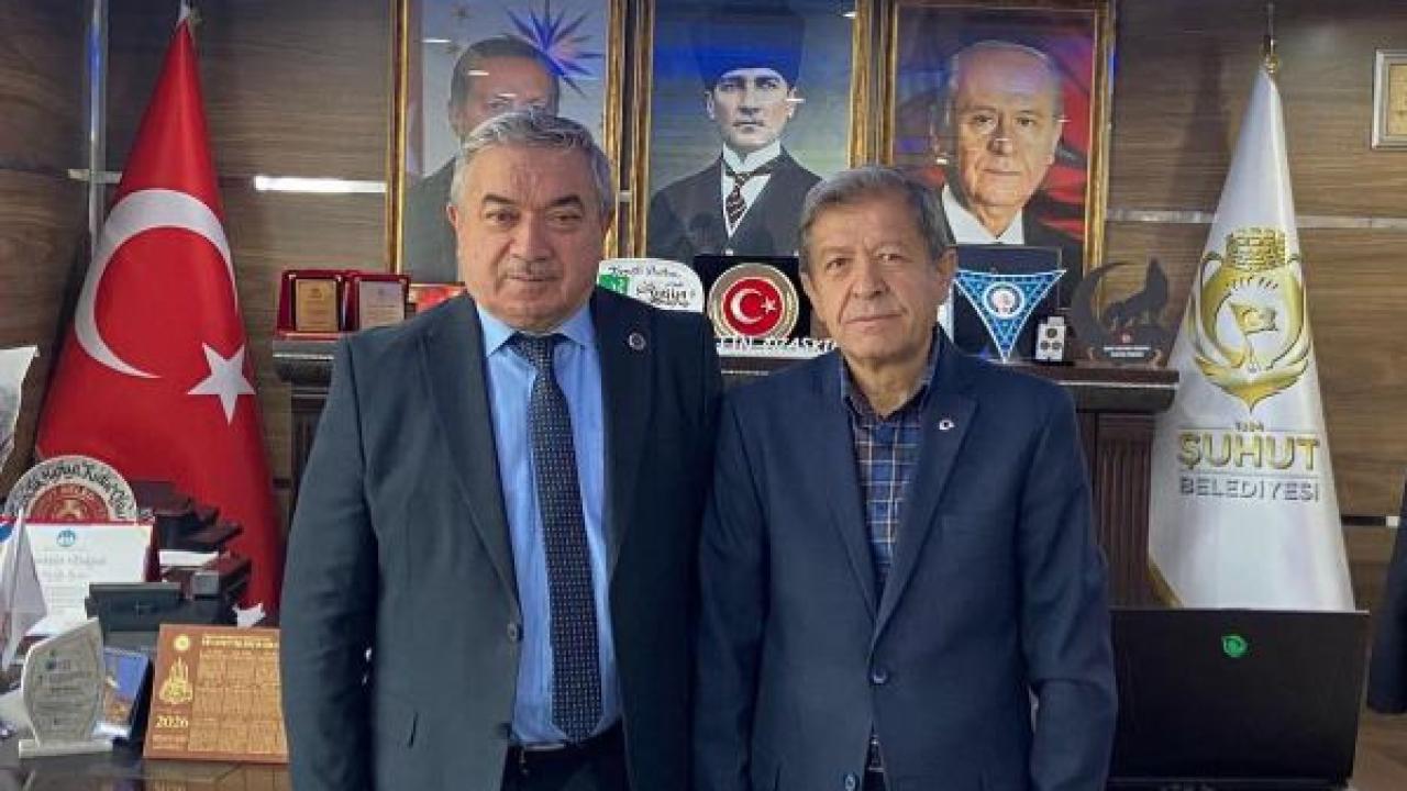 Eski Başkan Can’dan Şuhut Belediyesi’ne Ziyaret