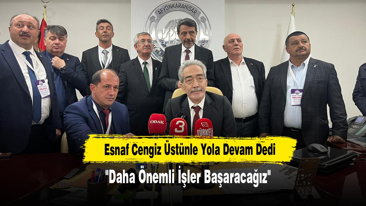 Esnaf Cengiz Üstünle Yola Devam Dedi