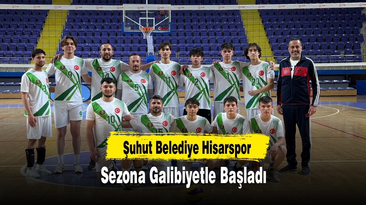 Şuhut Belediye Hisarspor Sezona Galibiyetle Başladı