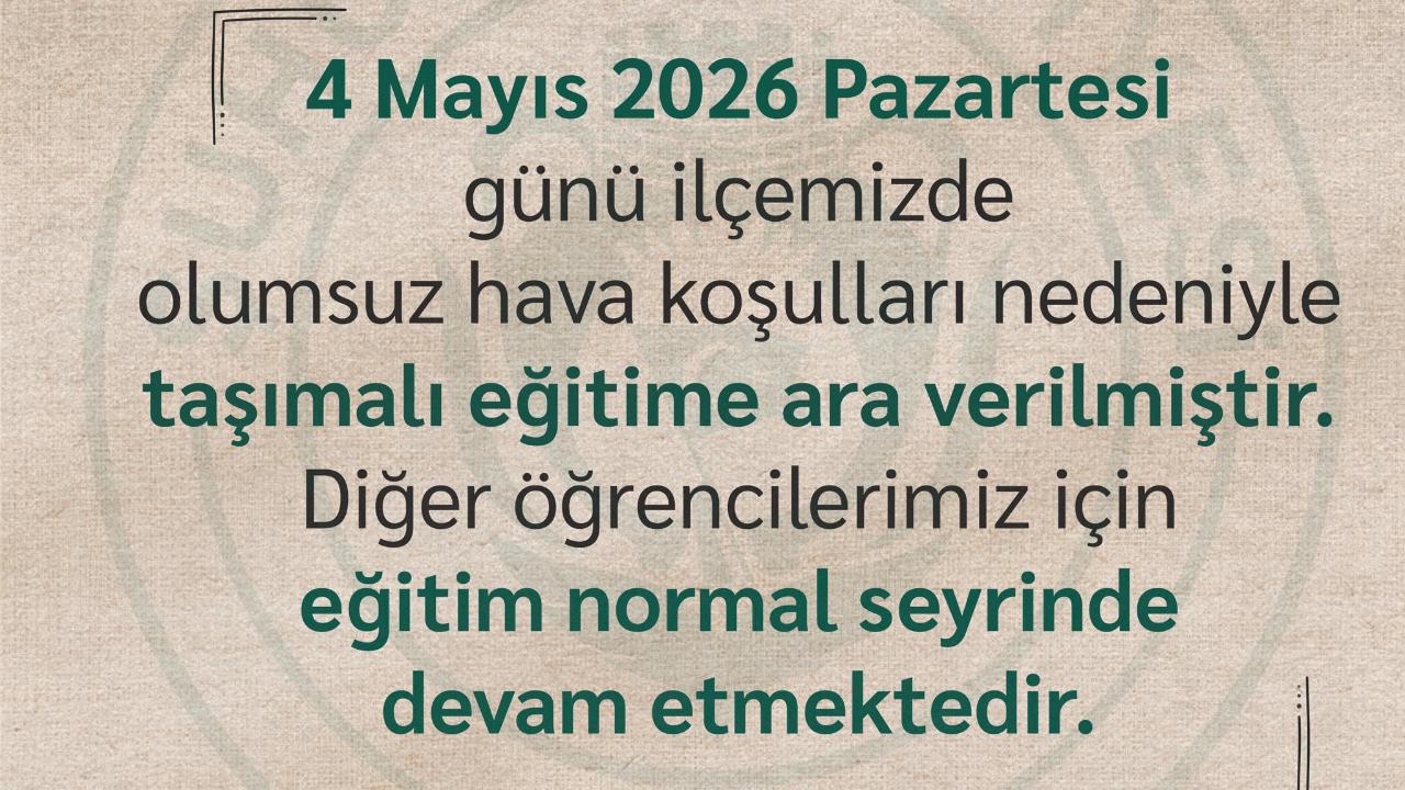 Şuhut'ta Taşımalı Eğitime Hava Muhalefeti Engeli