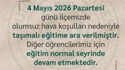Şuhut'ta Taşımalı Eğitime Hava Engeli