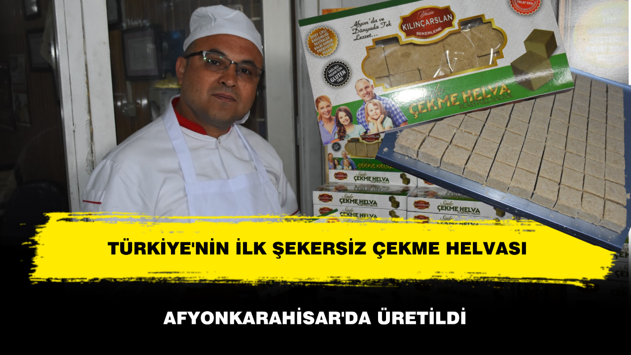 Türkiye'nin İlk Şekersiz Çekme Helvası Afyonkarahisar'da Üretildi
