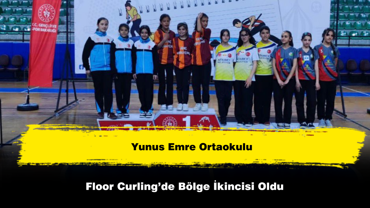 Yunus Emre Ortaokulu Floor Curling’de Bölge İkincisi Oldu