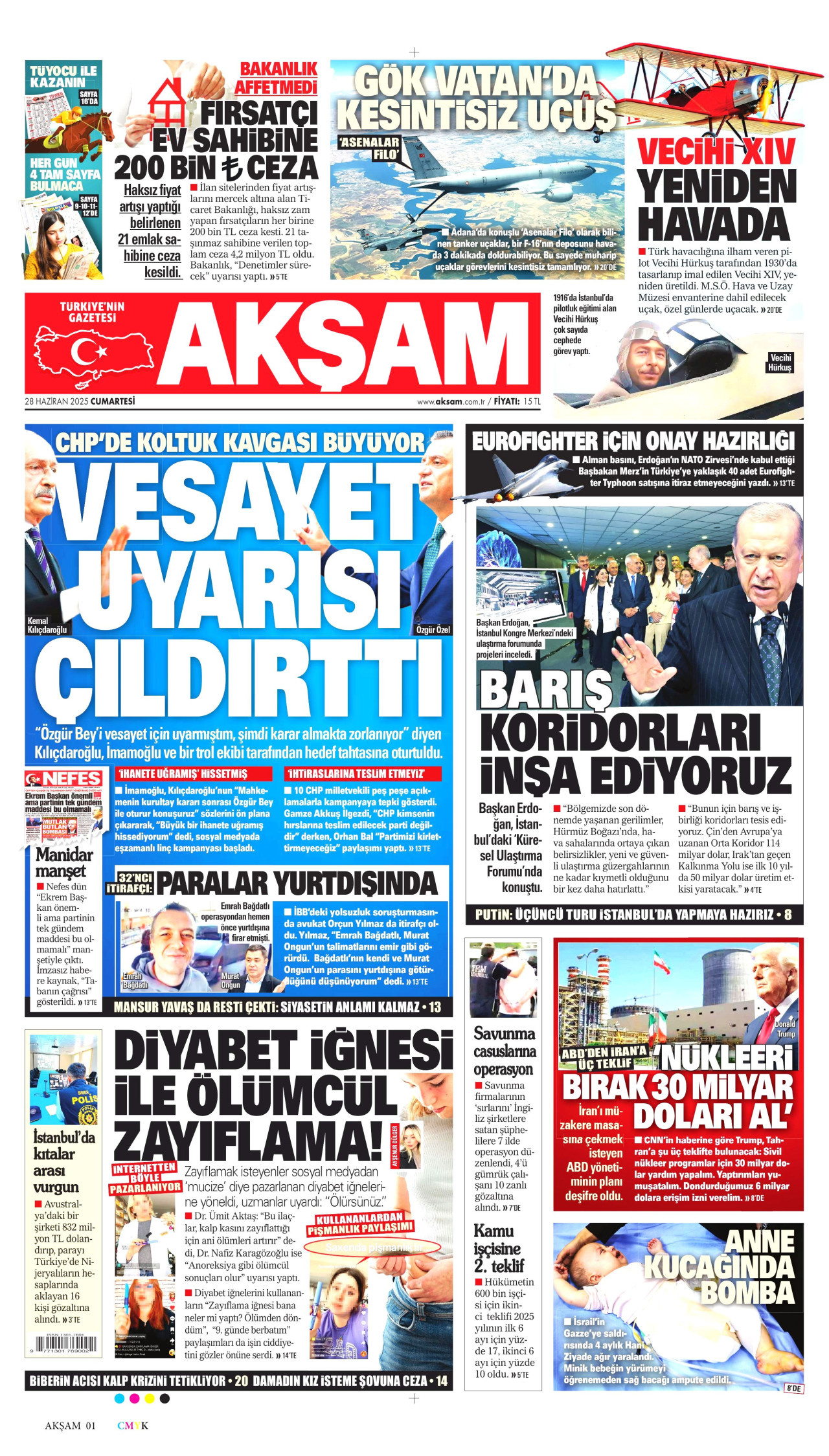 AKŞAM Gazete Manşeti